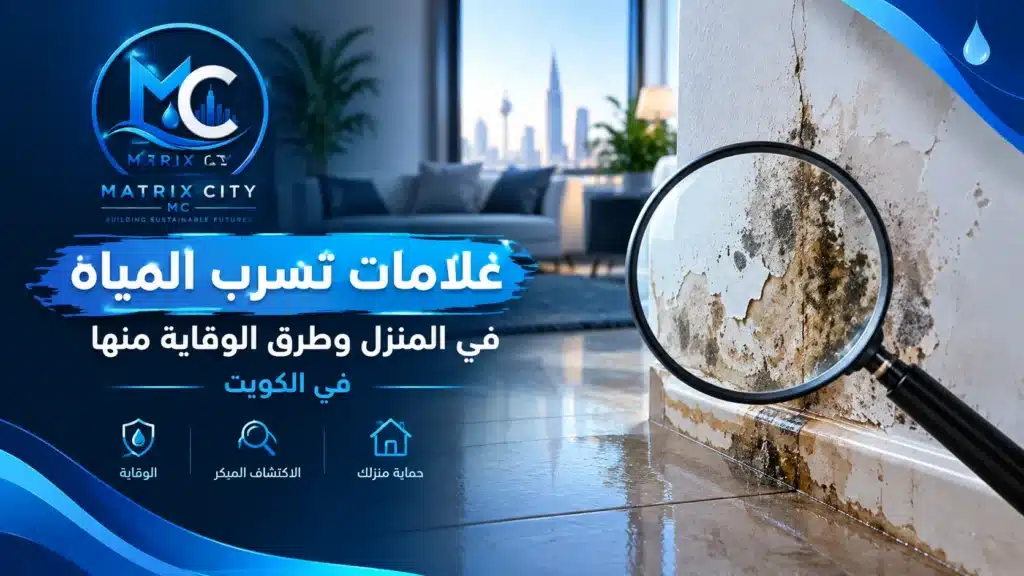 علامات تسرب المياه على السقف وطرق الوقاية منها في الكويت